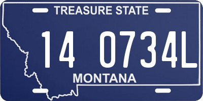 MT license plate 140734L