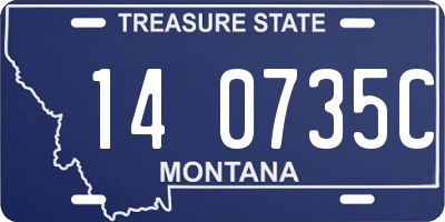 MT license plate 140735C