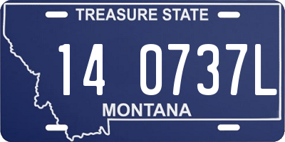 MT license plate 140737L