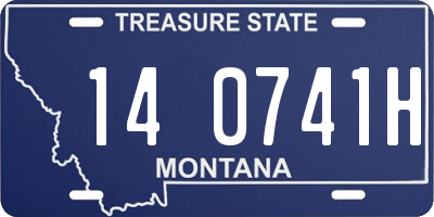 MT license plate 140741H