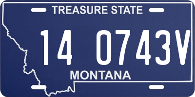 MT license plate 140743V