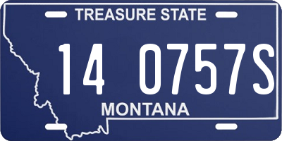 MT license plate 140757S