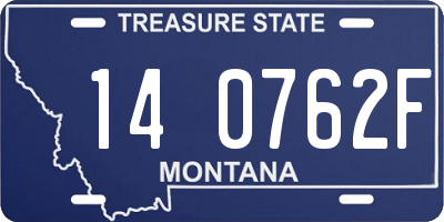 MT license plate 140762F