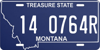 MT license plate 140764R