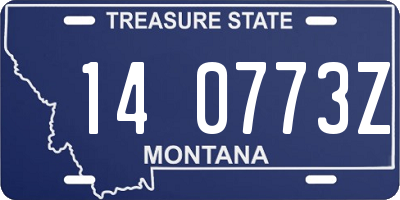 MT license plate 140773Z