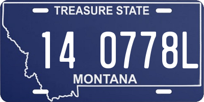 MT license plate 140778L