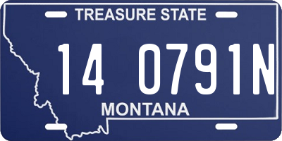 MT license plate 140791N