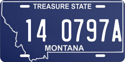 MT license plate 140797A