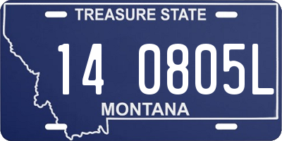 MT license plate 140805L