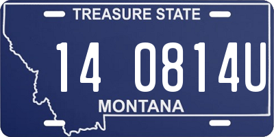 MT license plate 140814U