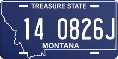 MT license plate 140826J