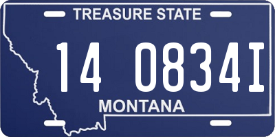 MT license plate 140834I
