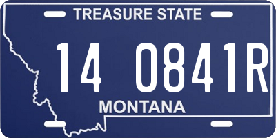 MT license plate 140841R