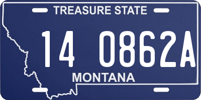 MT license plate 140862A