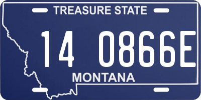 MT license plate 140866E