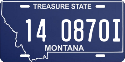 MT license plate 140870I