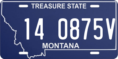 MT license plate 140875V