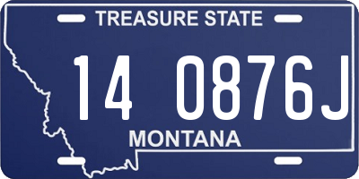 MT license plate 140876J