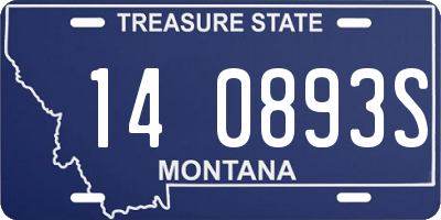 MT license plate 140893S