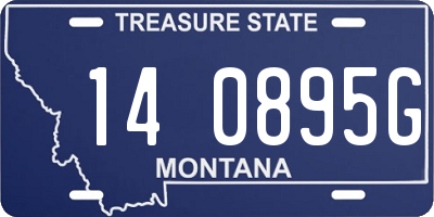 MT license plate 140895G
