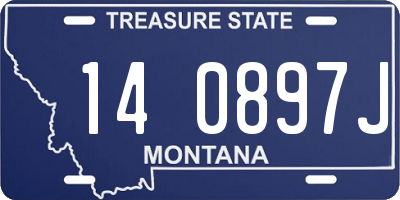 MT license plate 140897J