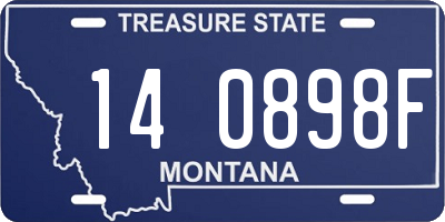 MT license plate 140898F
