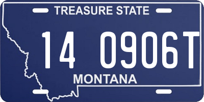 MT license plate 140906T