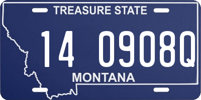 MT license plate 140908Q