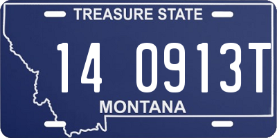 MT license plate 140913T