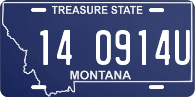 MT license plate 140914U
