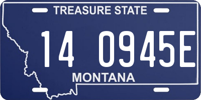 MT license plate 140945E