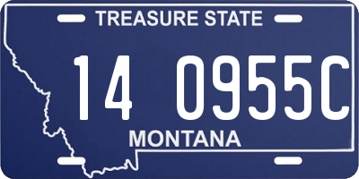MT license plate 140955C
