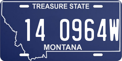 MT license plate 140964W