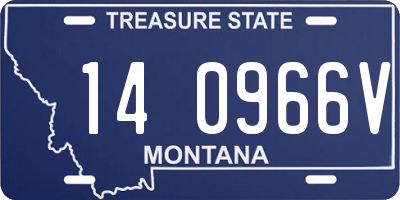 MT license plate 140966V