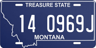 MT license plate 140969J