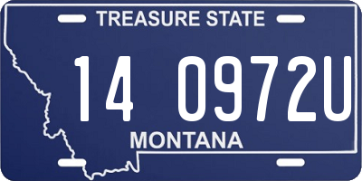 MT license plate 140972U