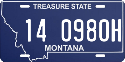 MT license plate 140980H