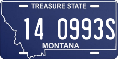 MT license plate 140993S