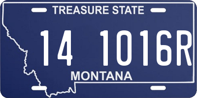 MT license plate 141016R