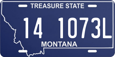 MT license plate 141073L