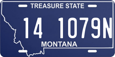 MT license plate 141079N