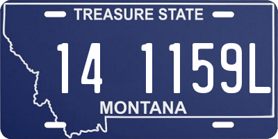MT license plate 141159L