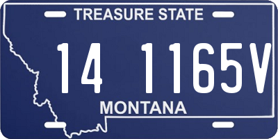 MT license plate 141165V
