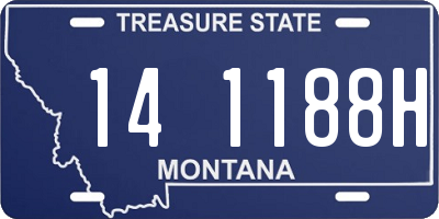 MT license plate 141188H