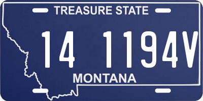 MT license plate 141194V