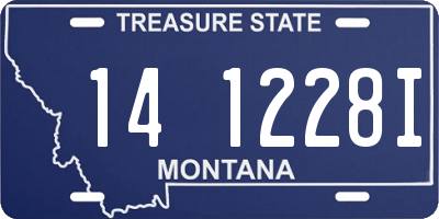 MT license plate 141228I