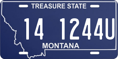 MT license plate 141244U