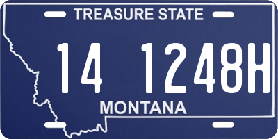 MT license plate 141248H