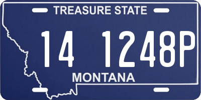 MT license plate 141248P