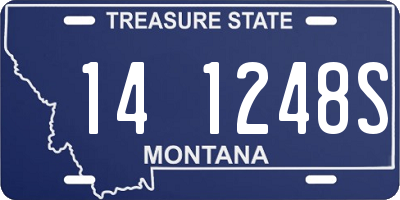 MT license plate 141248S